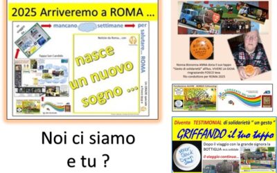 S/P 003 _ Record NASTRO solidale e tappi GRIFFATI, insieme a ROMA nel 2025, ooi al BORGO con…