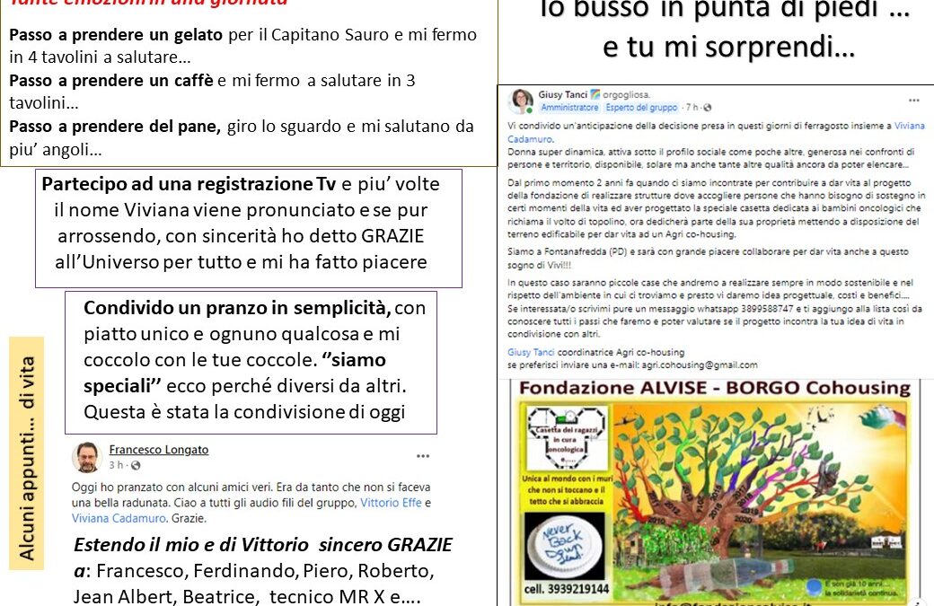 23 _ Si’ sono felice – ”siamo speciali”- la visione di Giusy T. – Agri_ Cohousing – orto -il piacere di essere riconosciuta e …