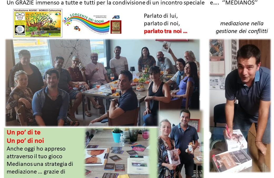 14 _ Mediazione dei conflitti attraverso il gioco MEDIANOS = da provare, da attivare, da promuovere per un mondo migliore
