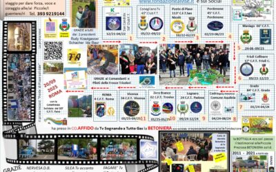 S/P 002 _ BETONIERA eco-solidale itinerante, pro ricerca – C.R.O. ospitata dai Club Frecce Tricolori
