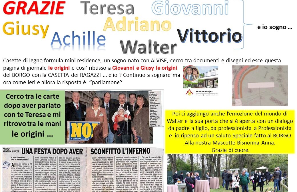 21_ Grazie Teresa, Walter, Giovanni, Giusy e … da un dialogo riprendo documenti e ricordi