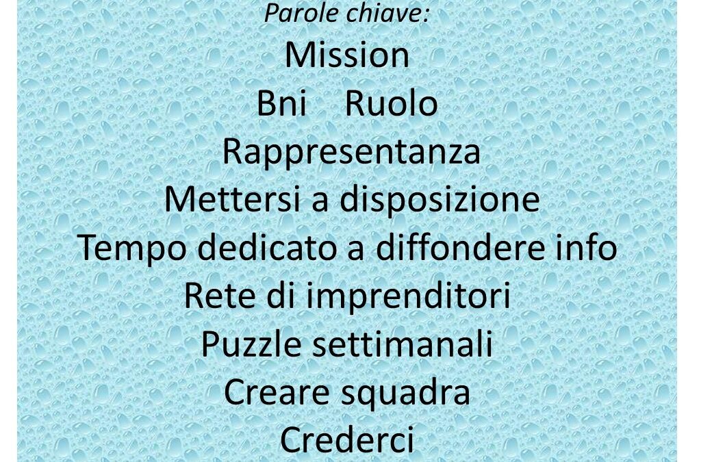 33_ Rete tra imprenditori BNI uno strumento prezioso,  imprenditori intrecciano relazioni, un nuovo sogno, puzzle settim.
