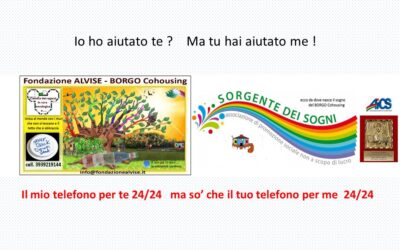 45 _ Tu ringrazi me e io ringrazio te, specchio riflesso. Km ci separano ma ci siamo incontrati con in mezzo un sogno: il BORGO