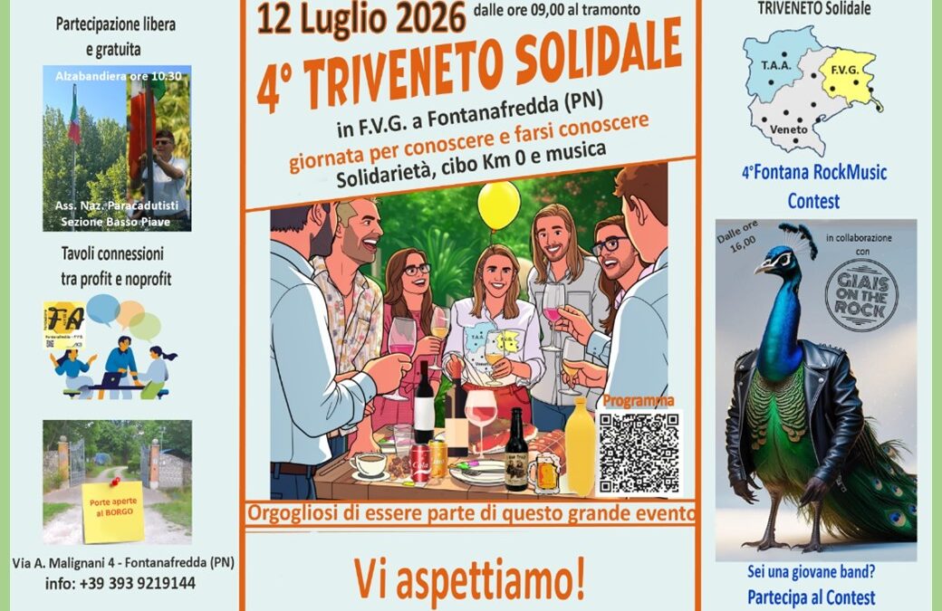 S/P 034 ”TRIVENETO SOLIDALE”  anno dopo anno  _ Giornata di Inclusione, Beneficenza, Food & Beverage a Fontanafredda _ Pn